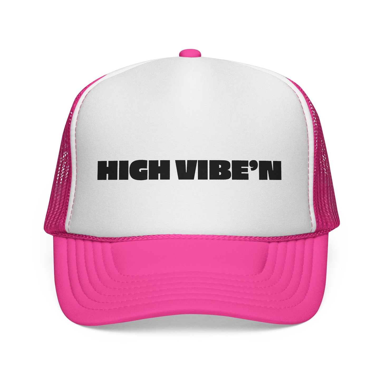 HIGH VIBE'N Trucker Hat - Black Logo