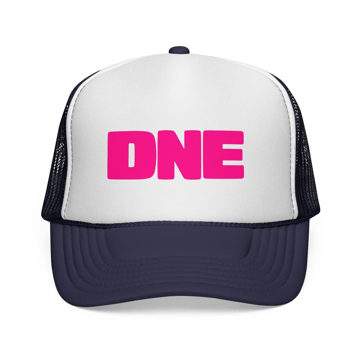 DNE Trucker Hat - Pink Logo