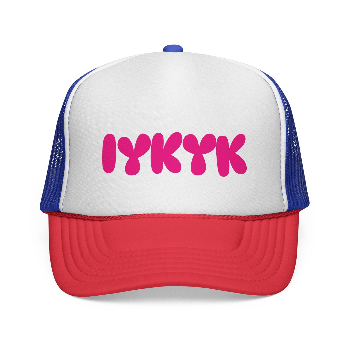 IYKYK Trucker Hat - Pink Logo