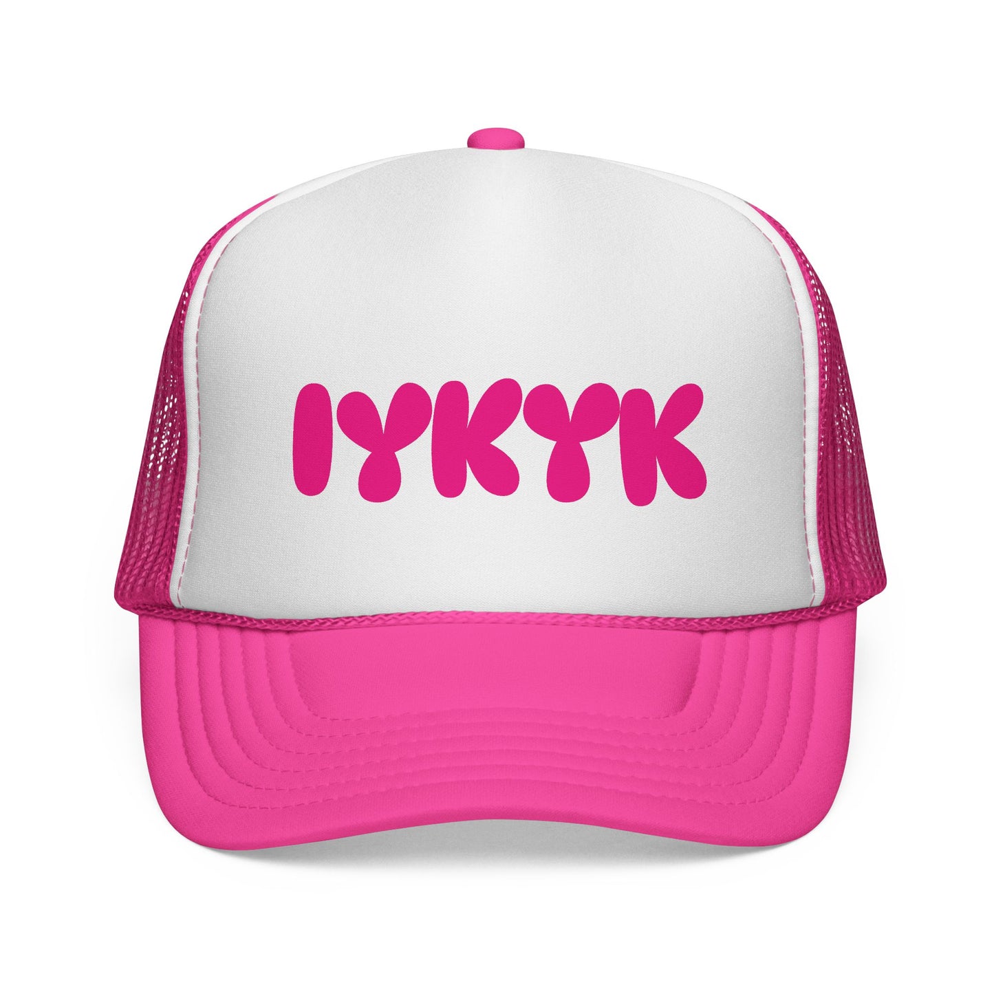 IYKYK Trucker Hat - Pink Logo