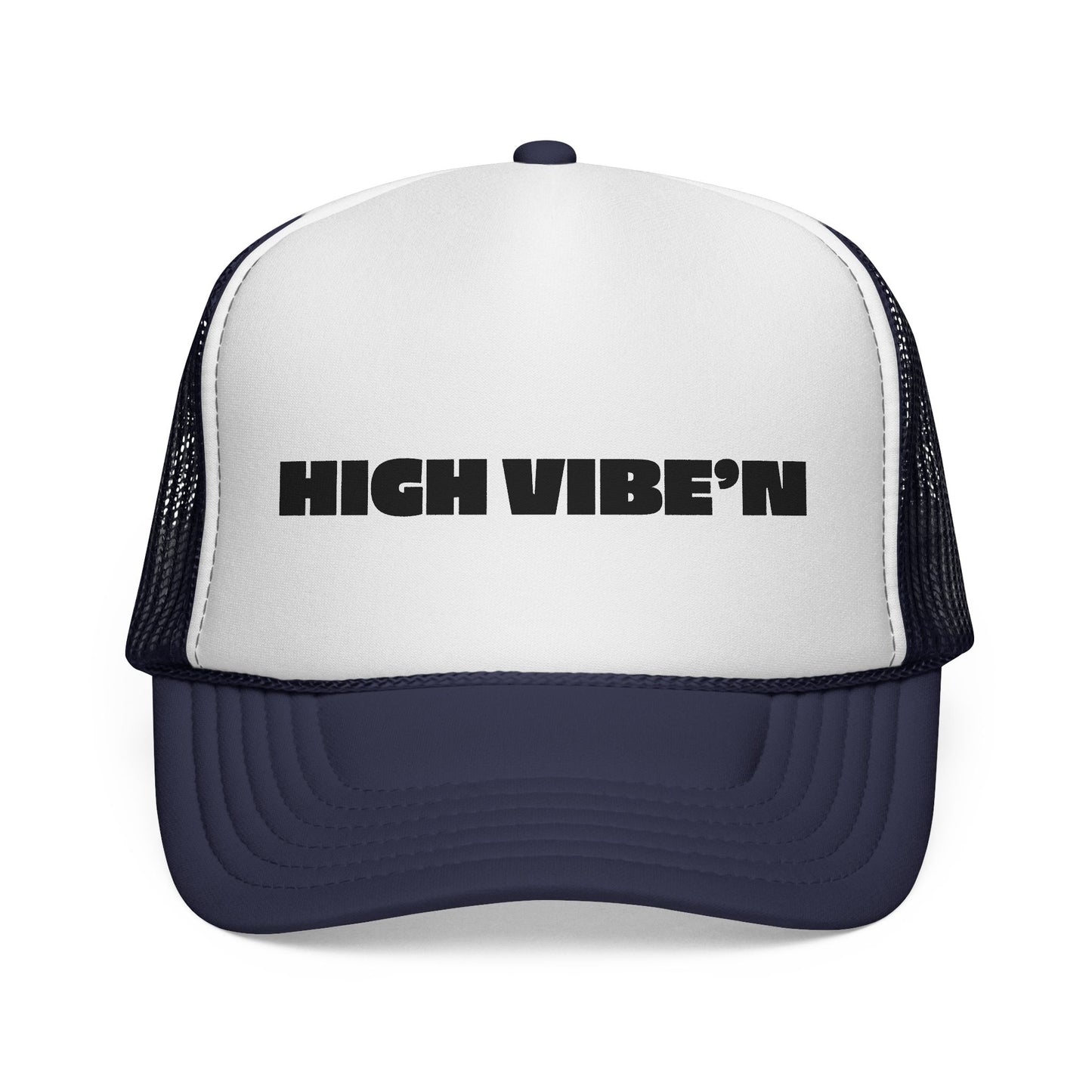 HIGH VIBE'N Trucker Hat - Black Logo