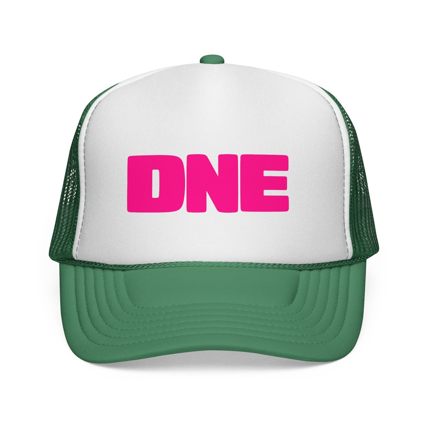 DNE Trucker Hat - Pink Logo